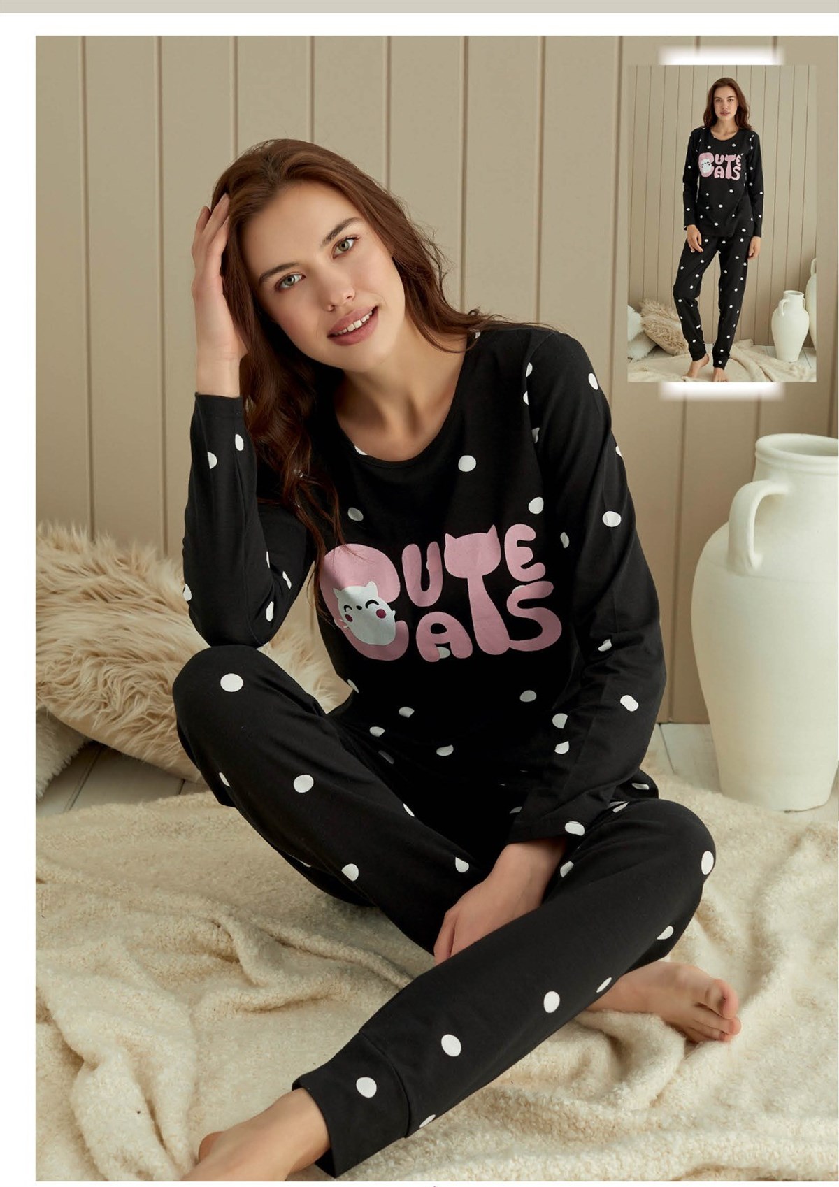 Aria’s%20Closet%20Cute%20Cats%20Pijama%20Takımı