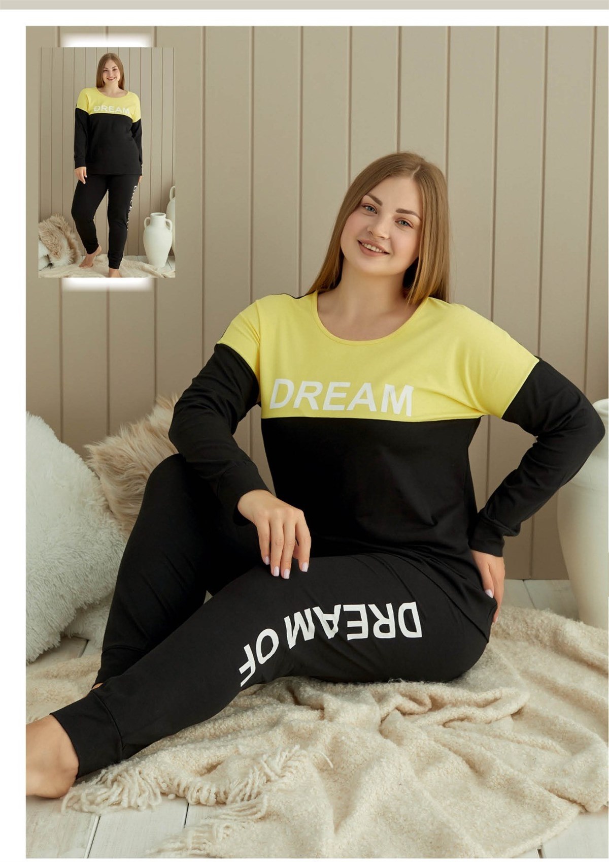 Aria’s%20Closet%20Büyük%20Beden%20Dream%20Pijama%20Takımı