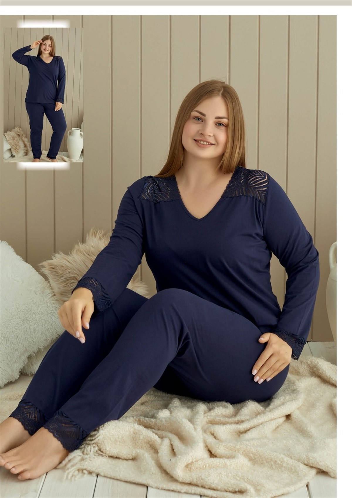 Aria’s%20Closet%20Büyük%20Beden%20Pijama%20Takımı