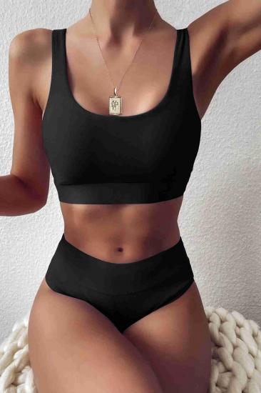 Aria’s Closet Yüksek Bel Tankini Bikini Takım Siyah