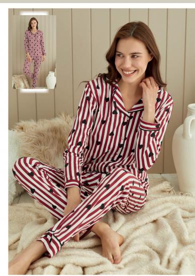 Aria’s Closet Çizgili Kalp Desen Pijama Takımı