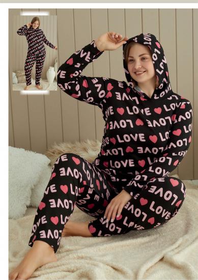 Aria’s Closet Büyük Beden Love Pijama Takımı